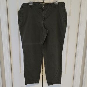 GAP Women's Dark Green Chinos